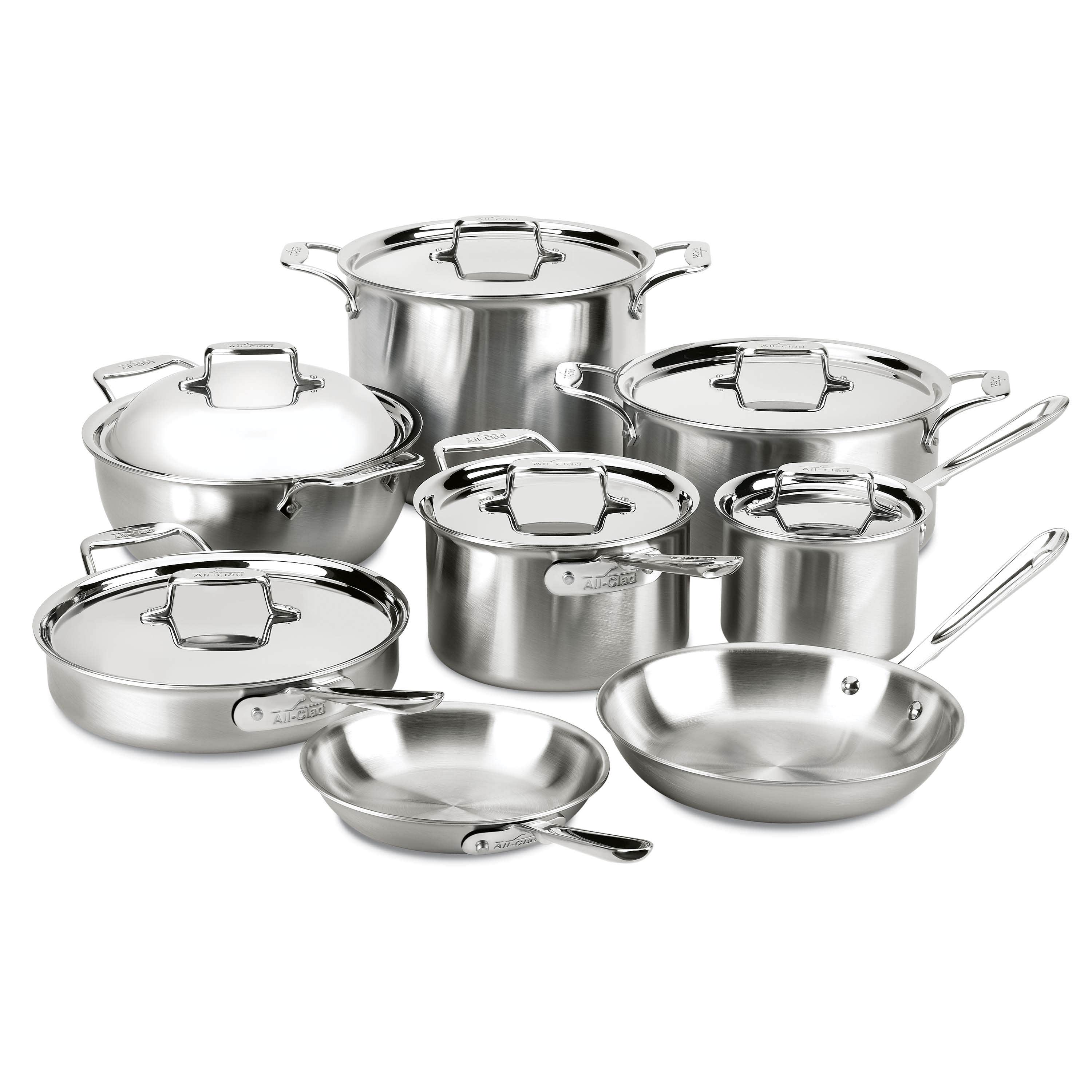 All-Clad BD55108 Brushed D5 Stainless Steel 5-Ply Bonded 8 inch Fry-Pan 