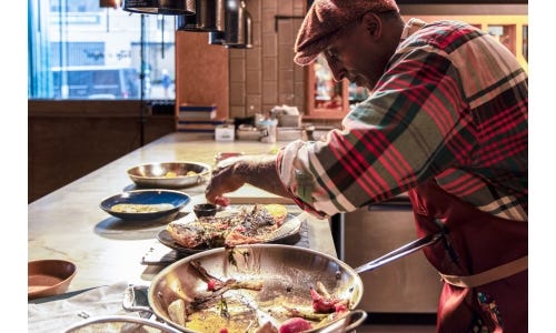 Marcus Samuelsson Fire Roasted Branzino