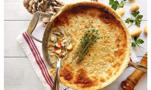 Chicken and Mushroom Pot Pie Soup