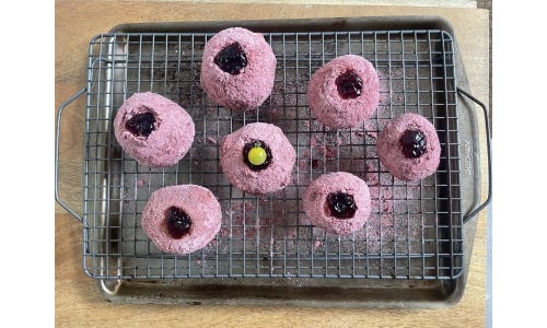 Overnight Berry Doughnuts