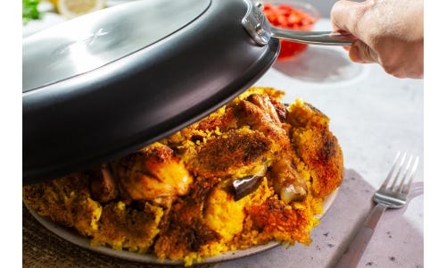 Chef Einat Admony's Persian-Style Crusty Chicken Maqloubeh