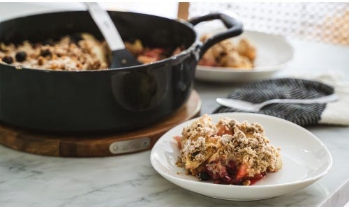 Apple, Cranberry and Pear Crisp