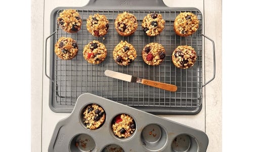 Blueberry, Almond and Old Fashioned Oat Muffin Cups