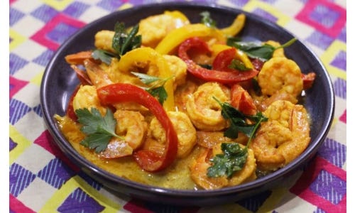 Marcus Samuelsson's Shrimp Piri Piri