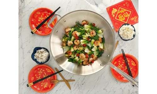 Shrimp and Bok Choy Stir Fry