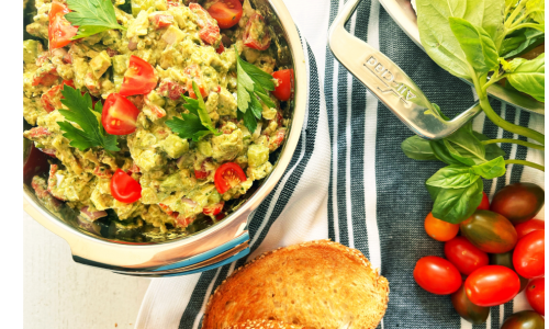 Herbaceous Pesto Chicken Salad 