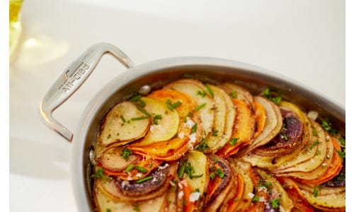 Colorful Potatoes au Gratin