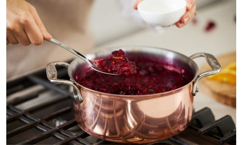 Cranberry Compote with Citrus Garnish