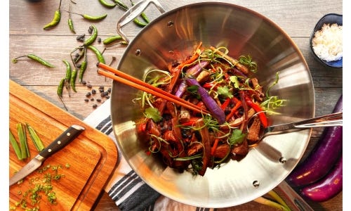 Szechuan Pork and Eggplant in Black Bean Sauce