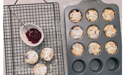 Raspberry Crumble Cookies