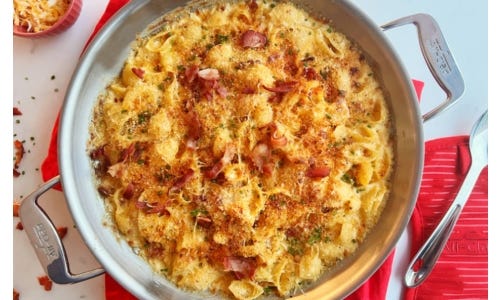 Five Cheese Bacon Macaroni and Cheese