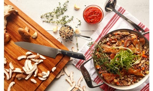 Spicy Miso Wild Mushroom and Rice Soup