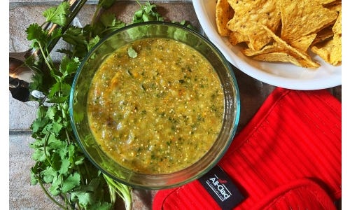 Char-Grilled Tomatillo Salsa Verde