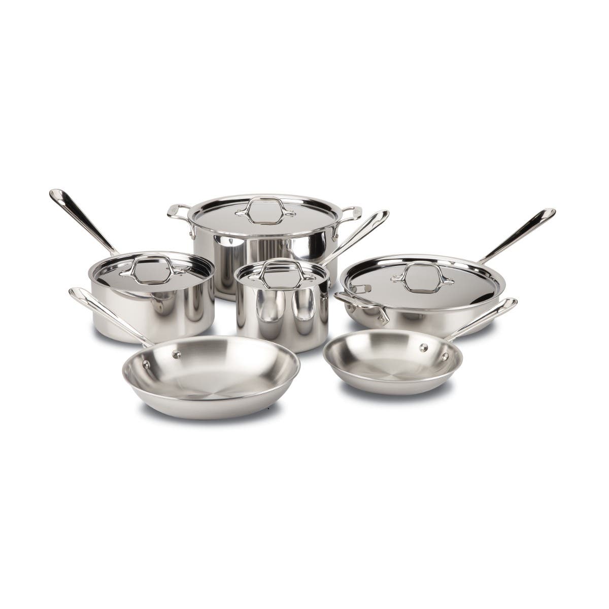  All-Clad Kitchen Accessories Stainless Steel Measuring Cup Set  5 Piece Cookware, Pots and Pans, Dishwasher Safe Silver: Home & Kitchen