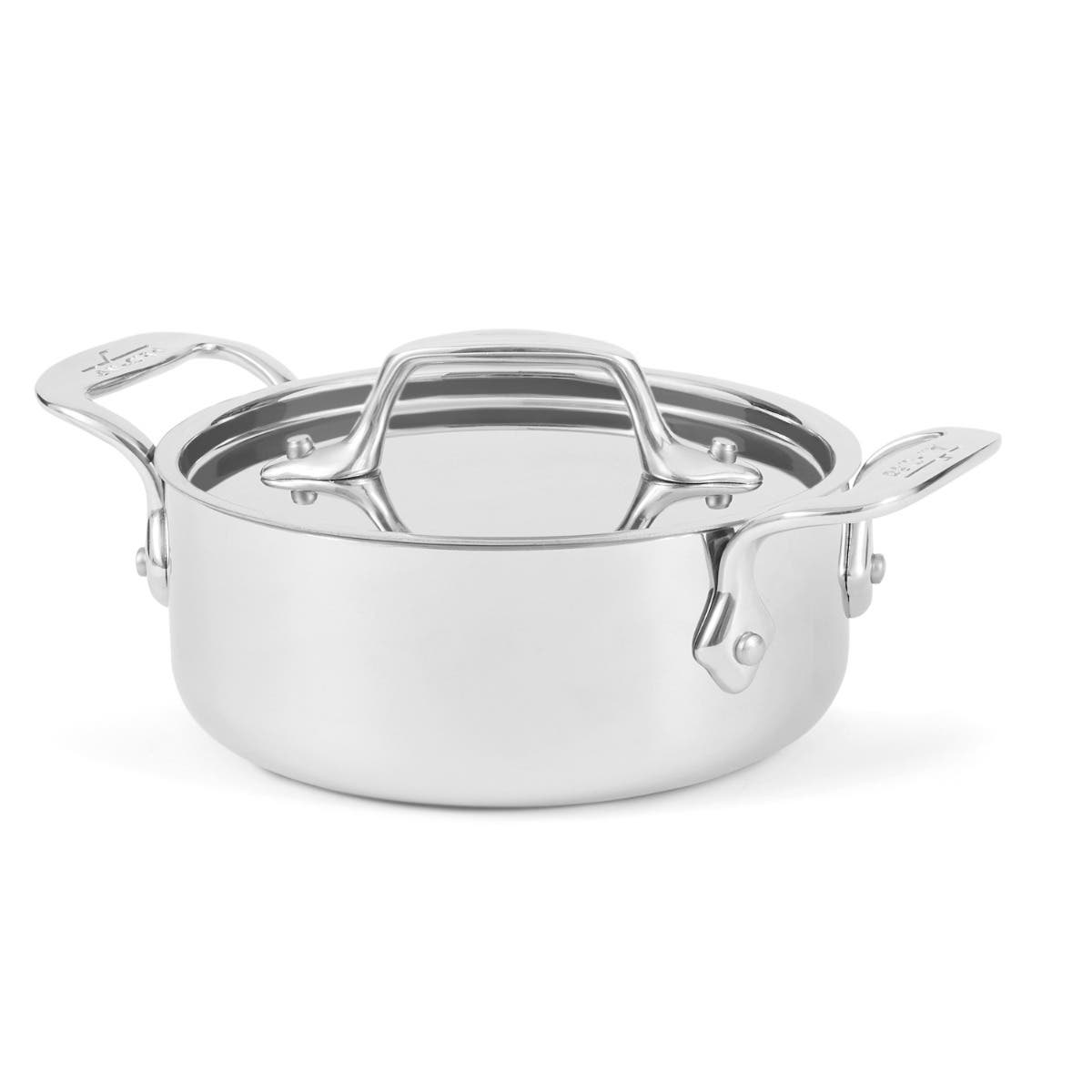 D3 Stainless 3 ply Bonded Cookware Mini Casserole with Lid 1 quart