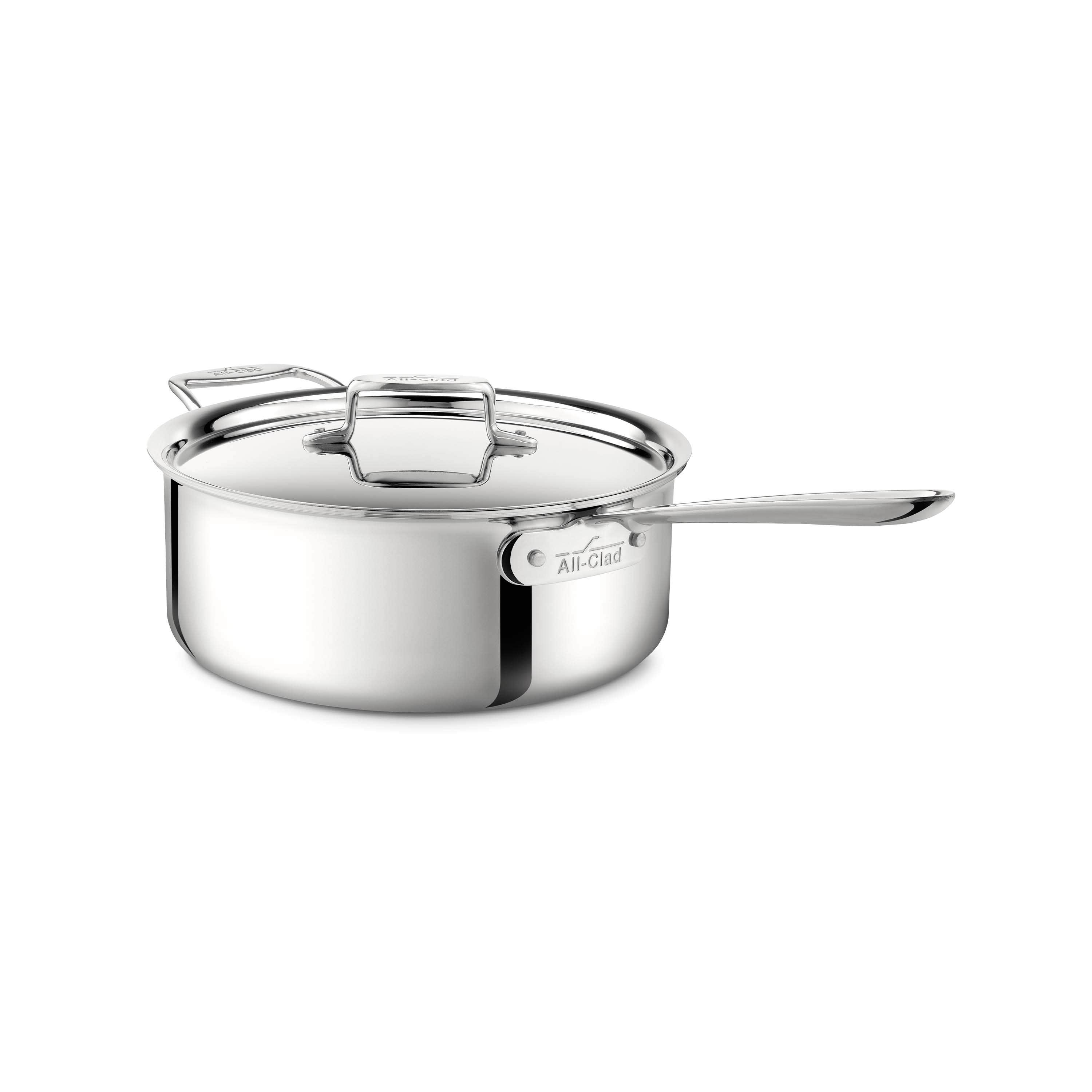 All-Clad Tri-Ply Stainless-Steel Non-Stick 3-qt Sauce Pan with lid 