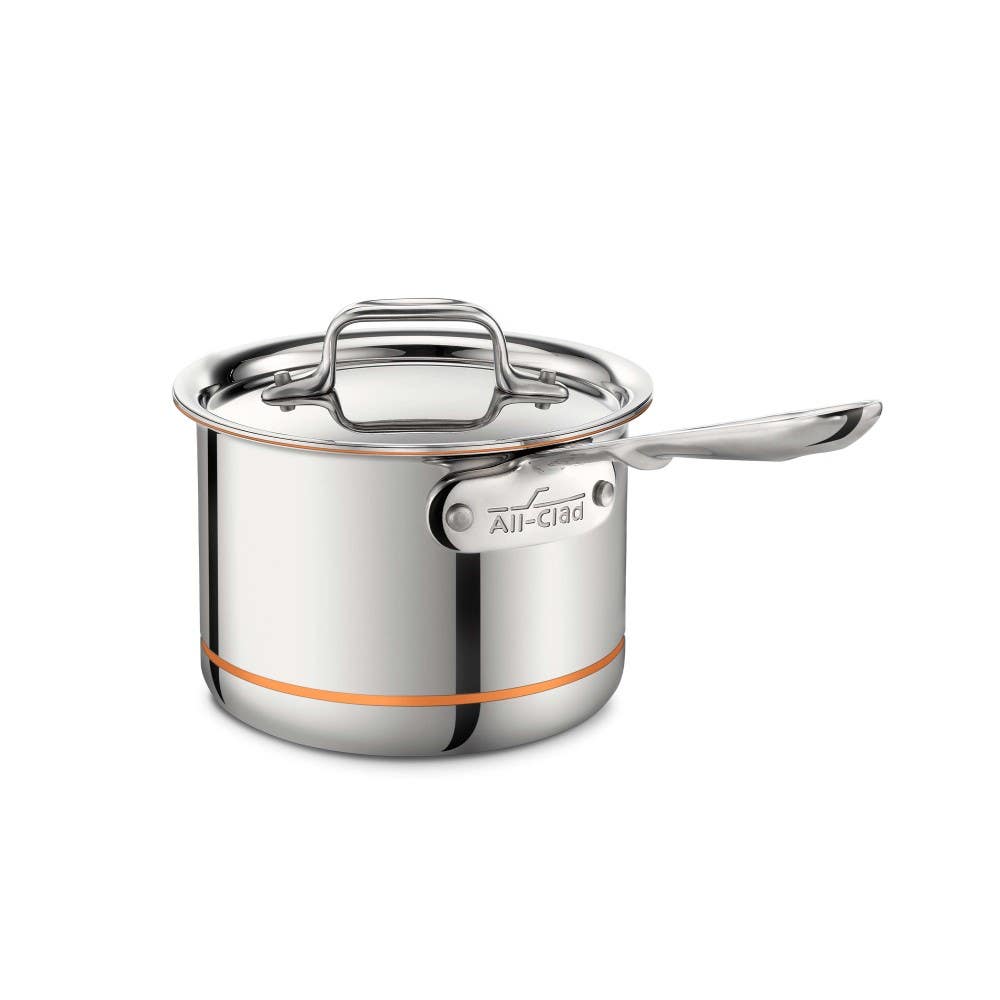 【激安大特価！】 With Pan, Sauce 2-Quart Lid, All-Clad I Pan Core Copper 調理器具