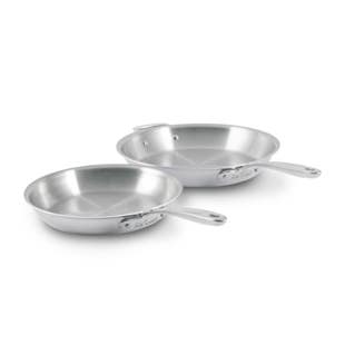 D3 Stainless Everyday 3-ply Bonded Cookware, Fry Pan Set, 10.5 and 12.5 inch
