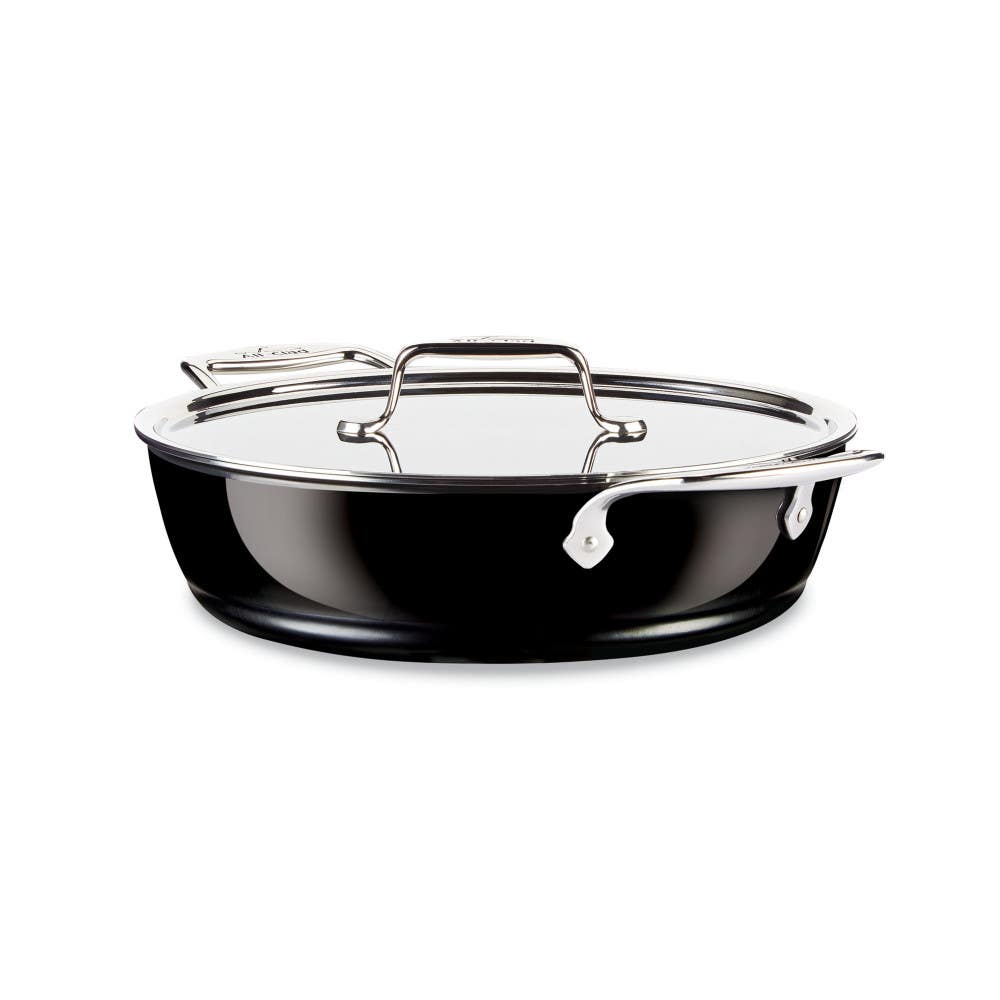 FUSIONTEC™ Natural Ceramic with Steel Core Cookware, Universal Pan with  lid, 4.5 quart, Black