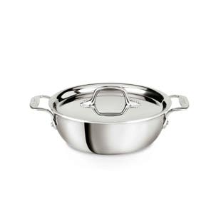 D3 stainless 3-plybonded cookware cassoulet, 2 quart