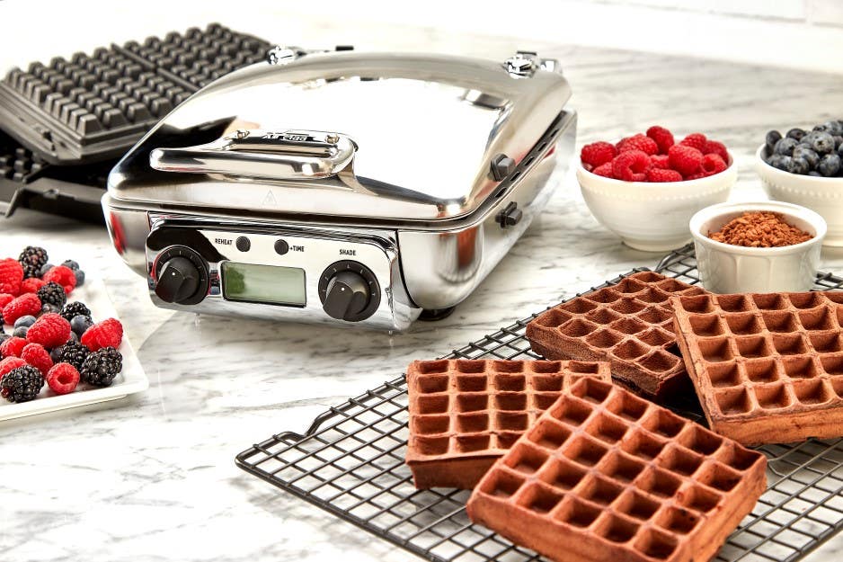 All-Clad 4-Slice Stainless Steel Waffle Maker with Removable Plates +  Reviews