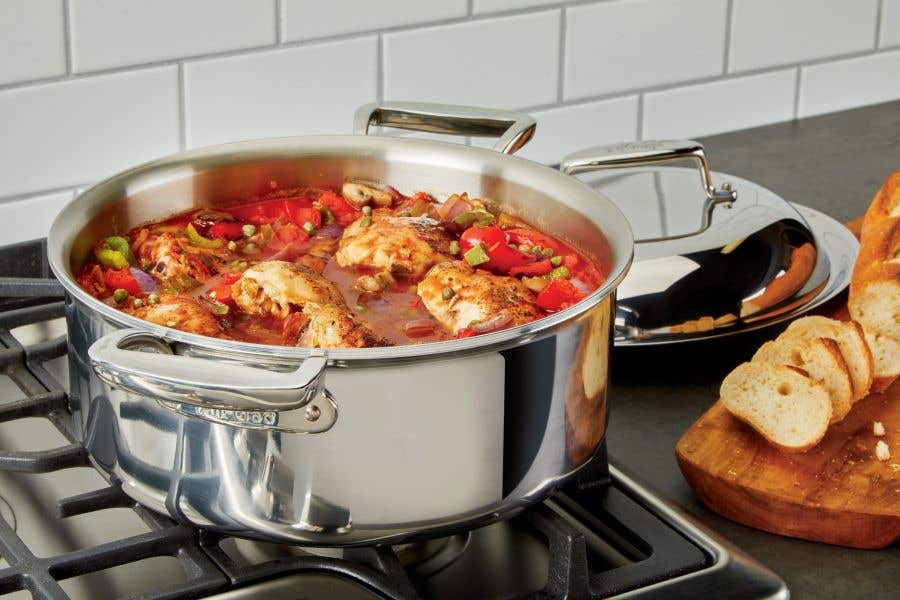 A Quick look at the All-clad slow cooker 7 quart while making Butter  Chicken 