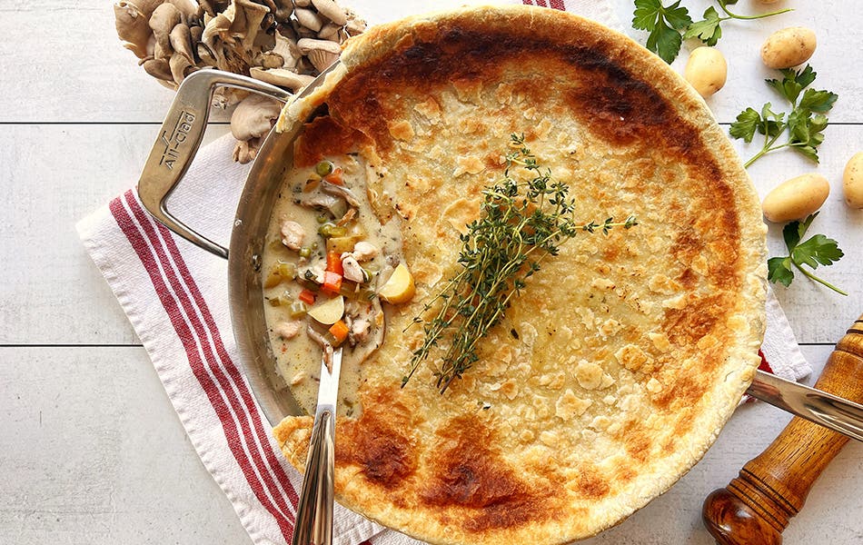 Chicken and Mushroom Pot Pie Soup