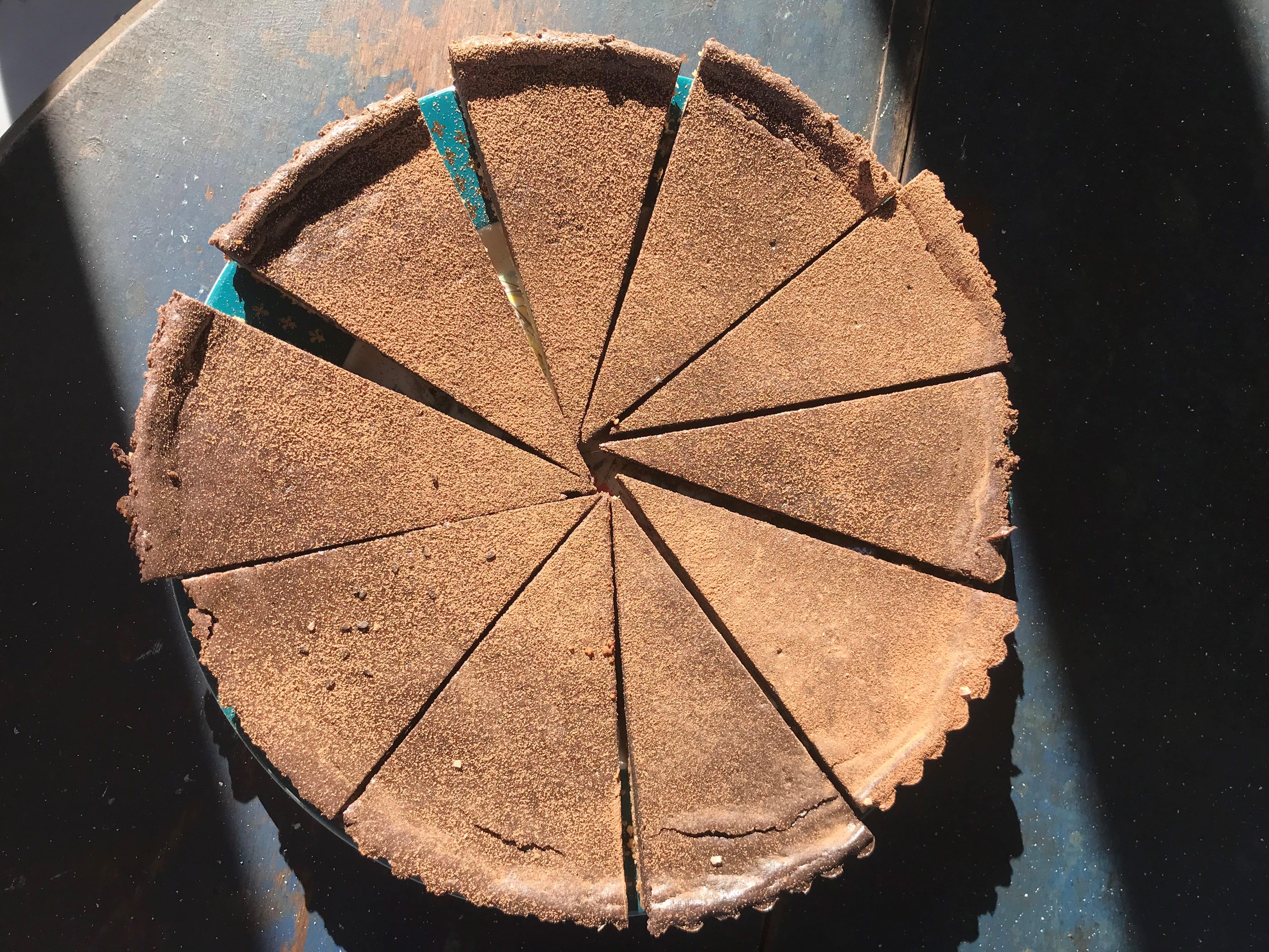 Natasha Pickowicz's Chocolate and Black Sesame Cheesecake Tart