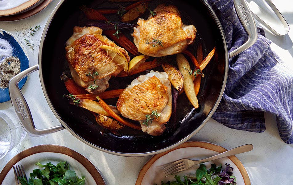 Teri & Jenny's Crispy Baked Chicken Thighs