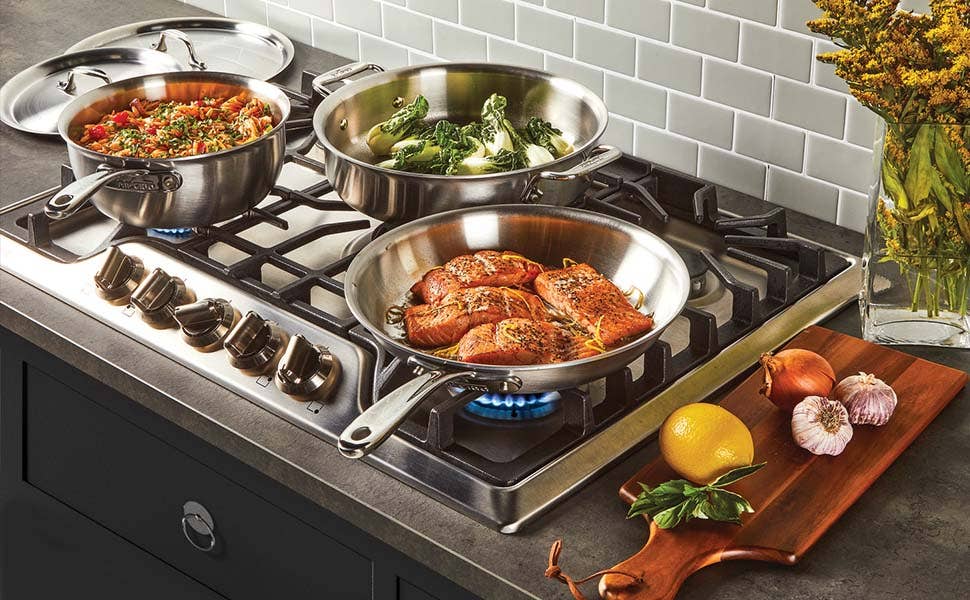 All-Clad Stainless-Steel Outdoor Frying Pan