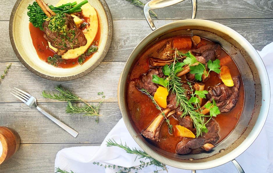 Braised Lamb Shanks with Tomatoes and Spices