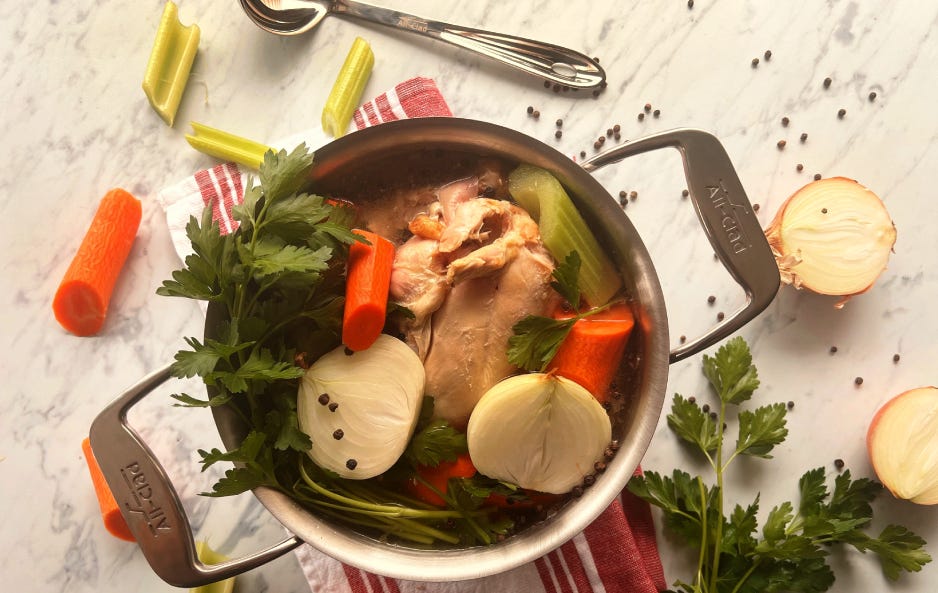traditional chicken stop recipe easy recipe for stock made in cookware by allclad at our place