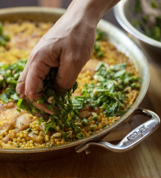 Chef Einat Admony's Chicken and Israeli Couscous